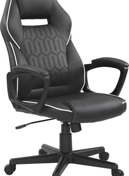 True Innovations Mesh Office Chair Height-Adjustable Flip-Back Arms